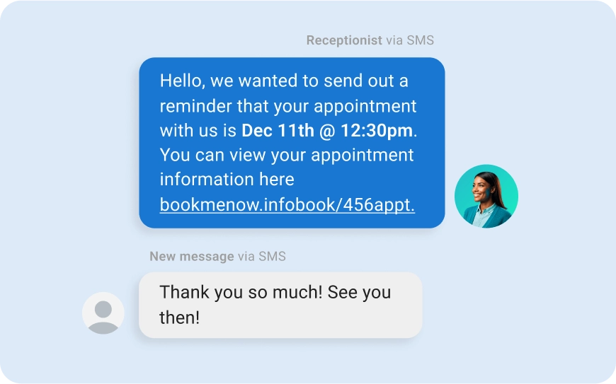 AI sending booking link via chat