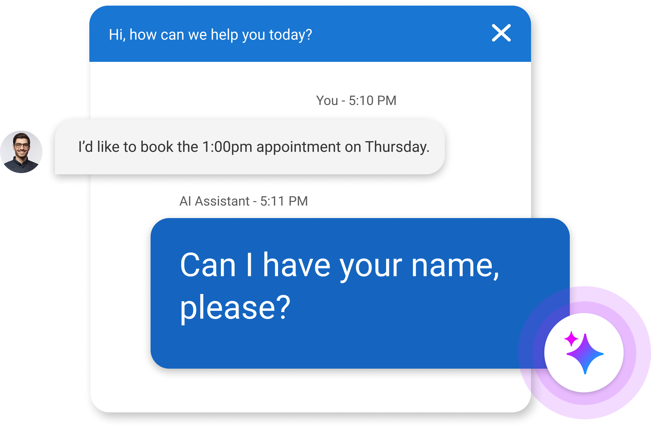 AI capturing lead info
