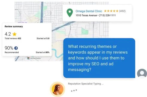 Local visibility insights dashboard