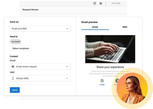 AI-drafted review request