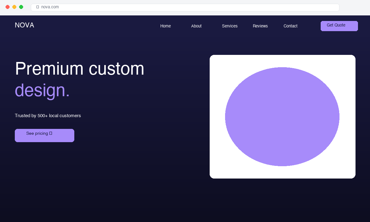 Custom — Designed for differentiation.