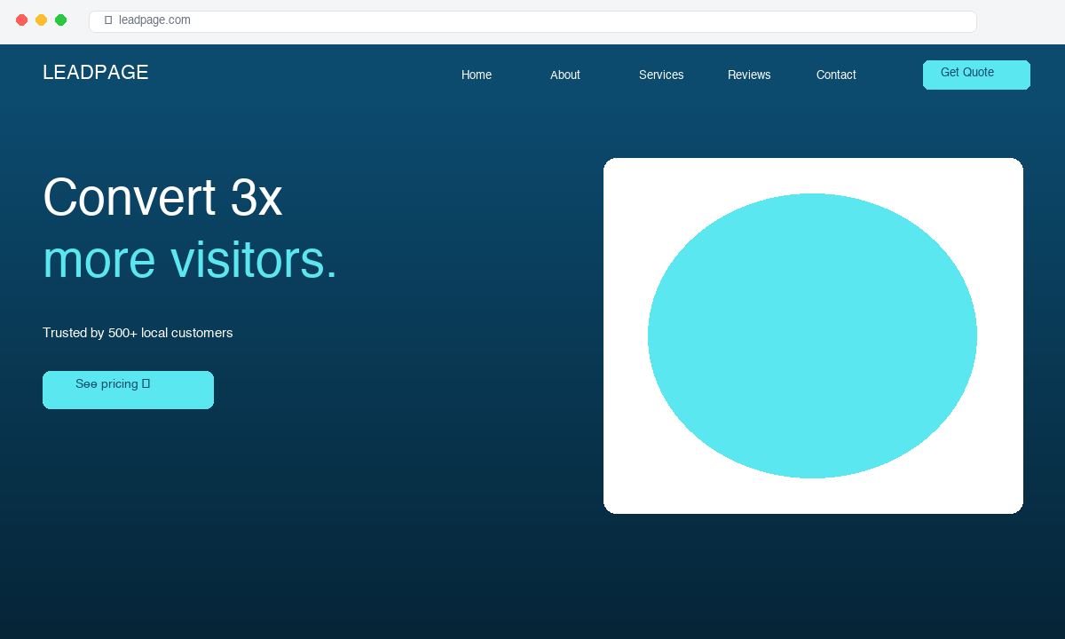 Landing Pages — Convert 3x more visitors.